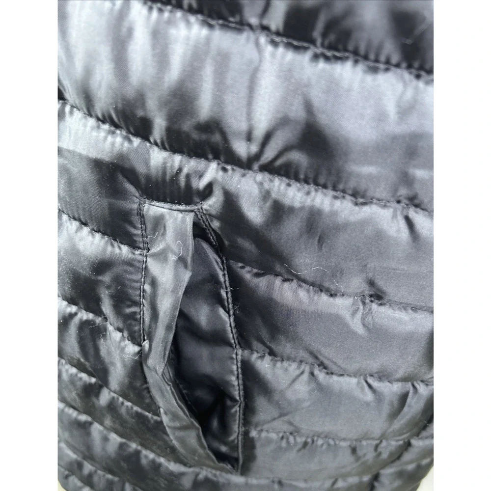 Mens Jackson Hole Puffer Quilted Vest Zipper Front Outerwear Pockets Black Large